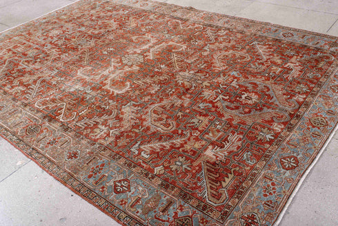 Antique Heriz Area Rug (8' x 11')